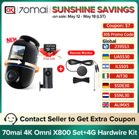 70mai Dash Cam 4K Omni X800 with 4G Hardwire Kit UP04