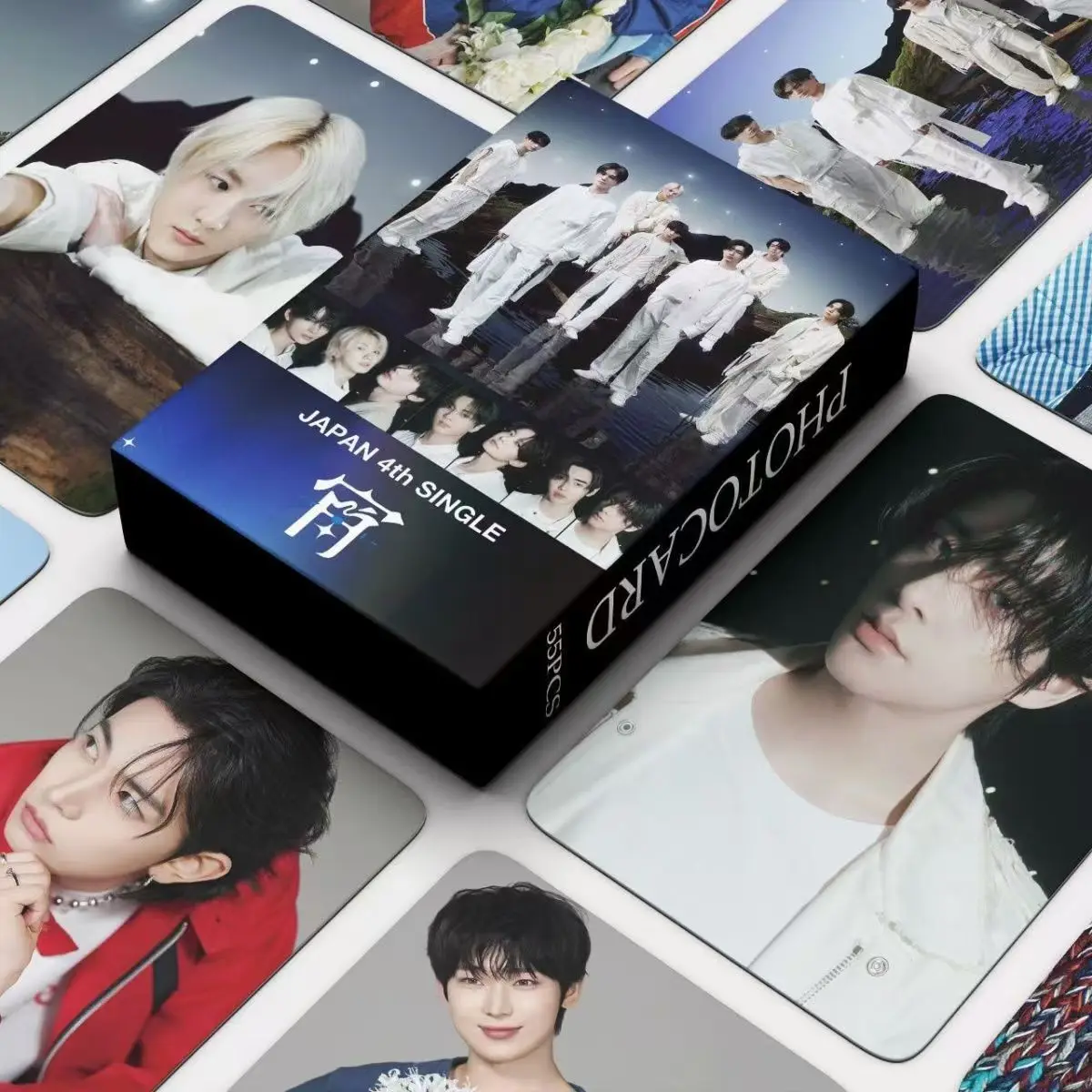 55 قطعة مجموعة Kpop Boy ألبوم جديد الرومانسية: بطاقات Lomo غير قديمة JUNGWON HEESEUNG JAY SUNOO SUNGHOON NI-KI بطاقات الصور هدية المشجعين