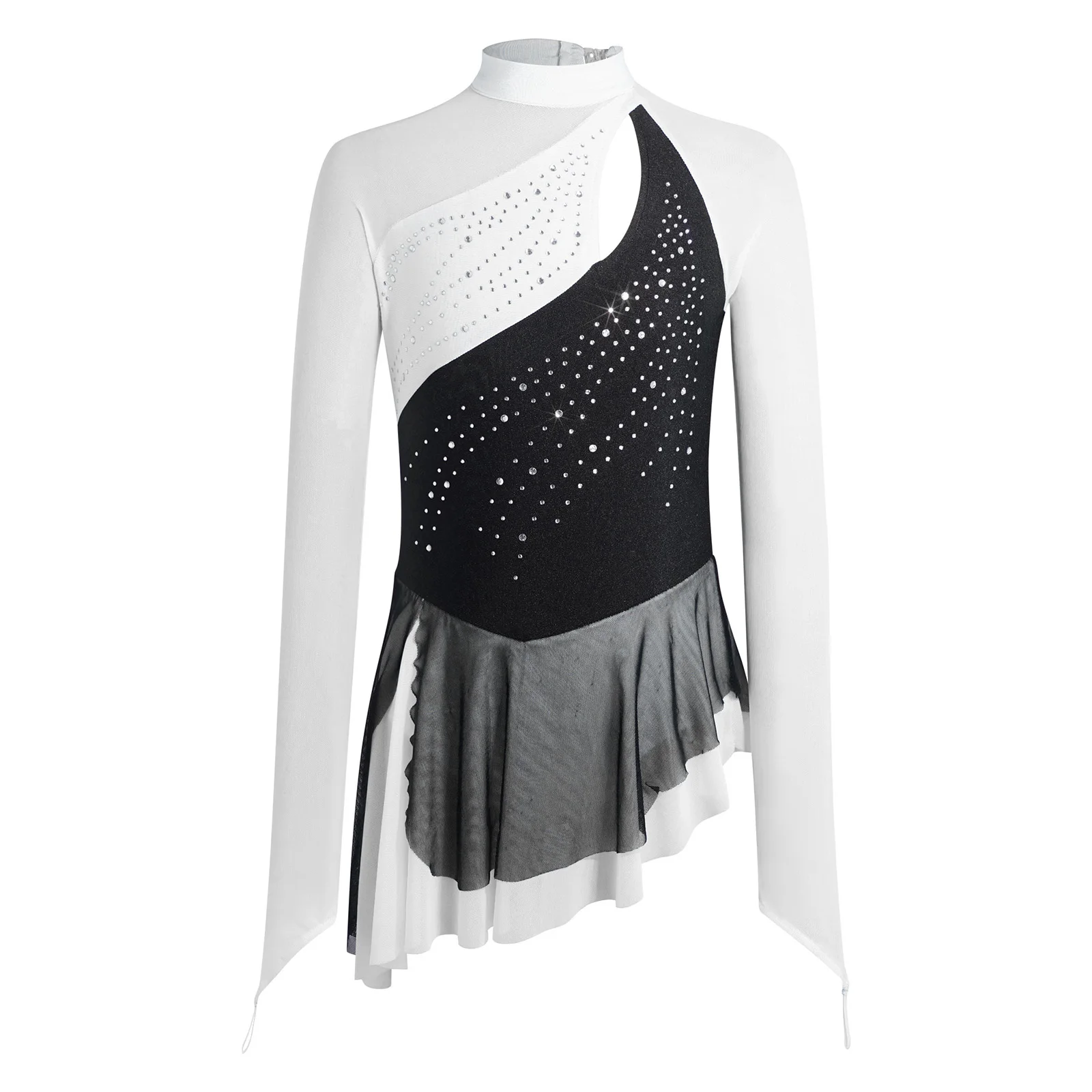 Girls Acrobatics Gymnastics Jersey Figure Skating Ballet Lyrical Dance Performance Costume Contemporary Classical Leotard Dress - view 2