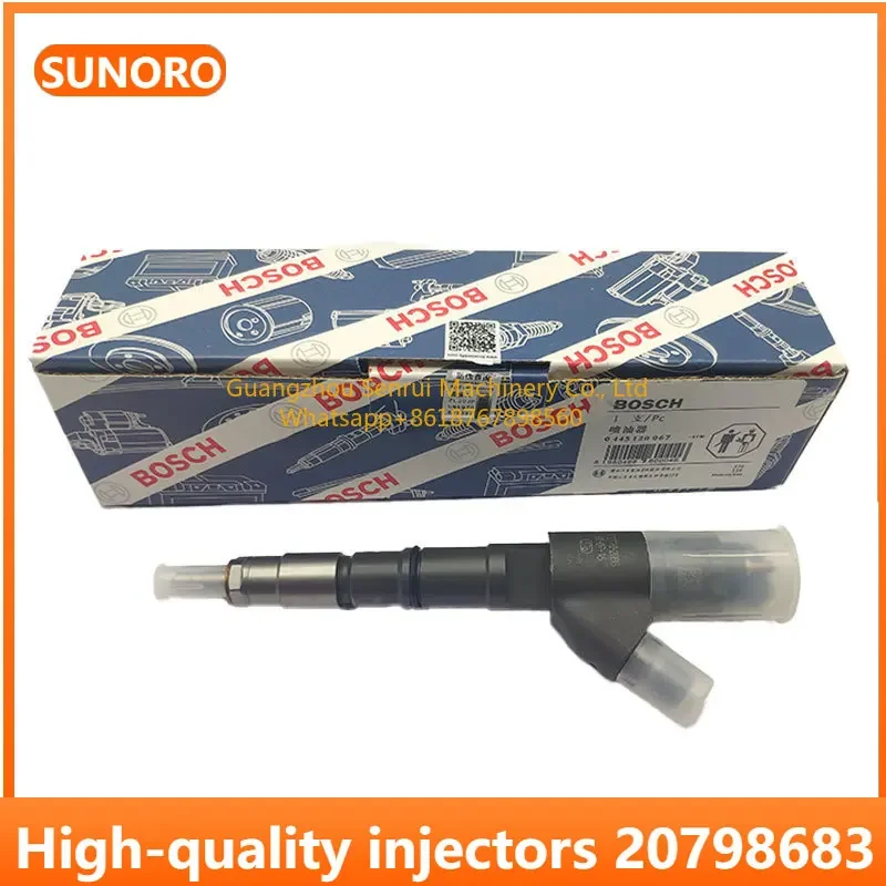 SUNORO Excavator parts ec210 ec210b injector 20798683 0445120067 0445120469 for volvo d6e engine injectors