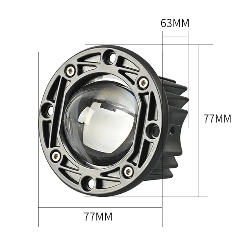 2.5 Inch Round Motorcycle LED Headlight 12V High Low Beam For Electric Vehicle Modified Car Lights