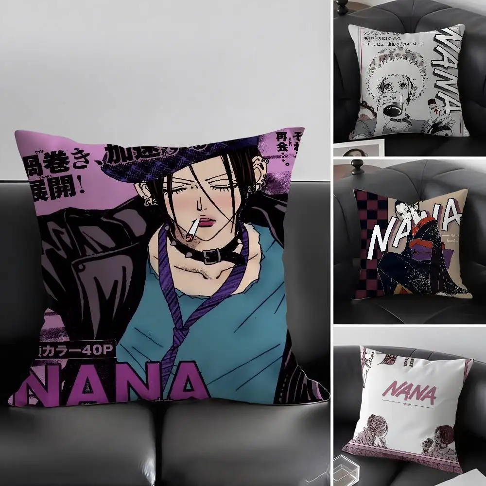 Arrival N-Nana Anime Pillow Case Home Dorm Chair Back Short Plush Double-sided Printing Office Nap Time Cushion Cover