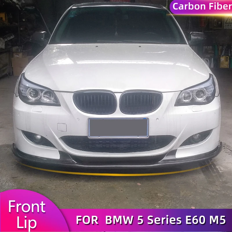 

Front Bumper Lip Spoiler for BMW 5 Series E60 M5 Bumper 2006-2010 Front Lip Chin Spoiler Apron Splitters Carbon Fiber / FRP