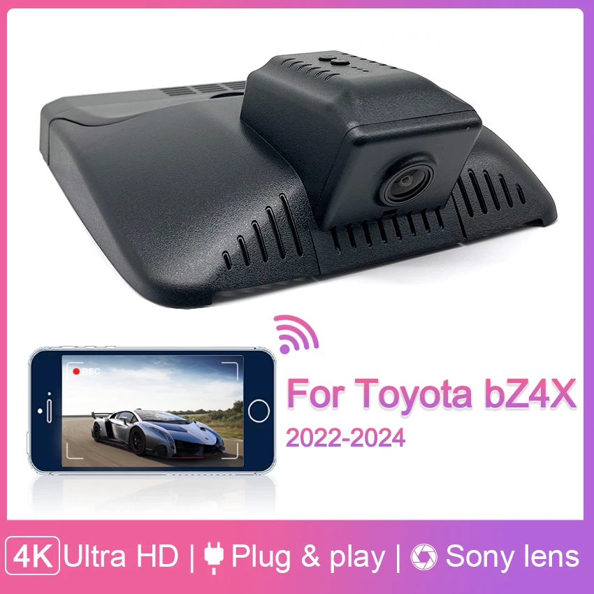 Dash Cam for Toyota bZ4X 2022 2023 2024 XLE Limited,Car DVR 4K Dash Camera for Car, For bZ4X OEM Factory Look Dashcam