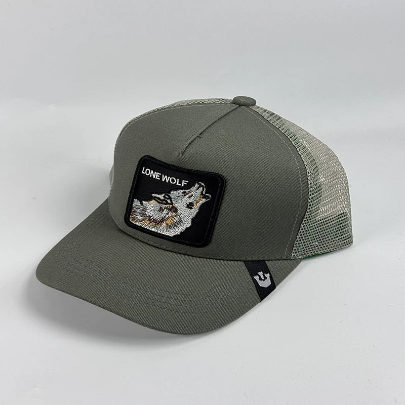 

Goorin Bros The Original Trucker The Grey Fox Black Wolf Mens Winter Caps Soft Cap Baseball Cap Animals Black Hat Caps