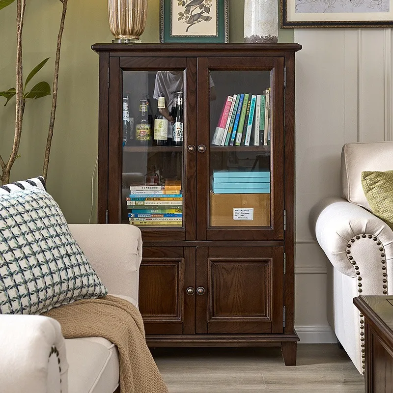 Small wine cabinet, living room wine cabinet, household glass display cabinet, shelf sprinkler cabinet