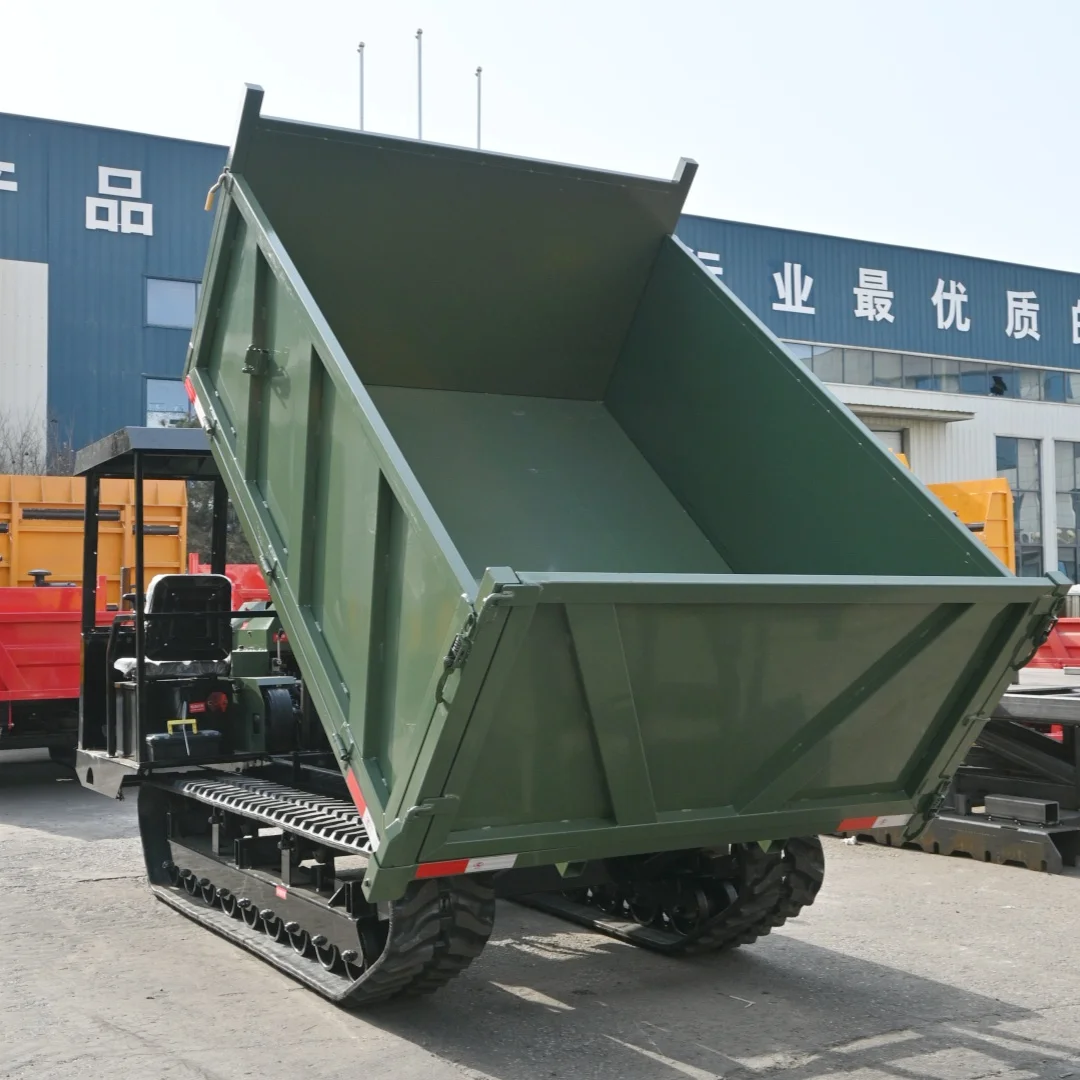 Customized 6ton Rubber Track Crawler Carrier Tracked Dumper For Sale
