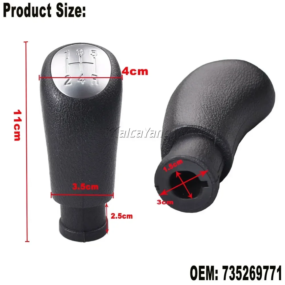 High Quality For Alfa Romeo 147 156 Gear Shift Knob Lever Stick Shifter Handball 2000 2001 2002 2003 2004-2010