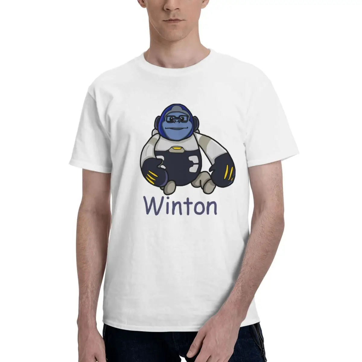 Winton Meme Winston Overwat Gifts T Shirts Graphic Y2K Gifts Cotton Mens Women Tshirt Clothing