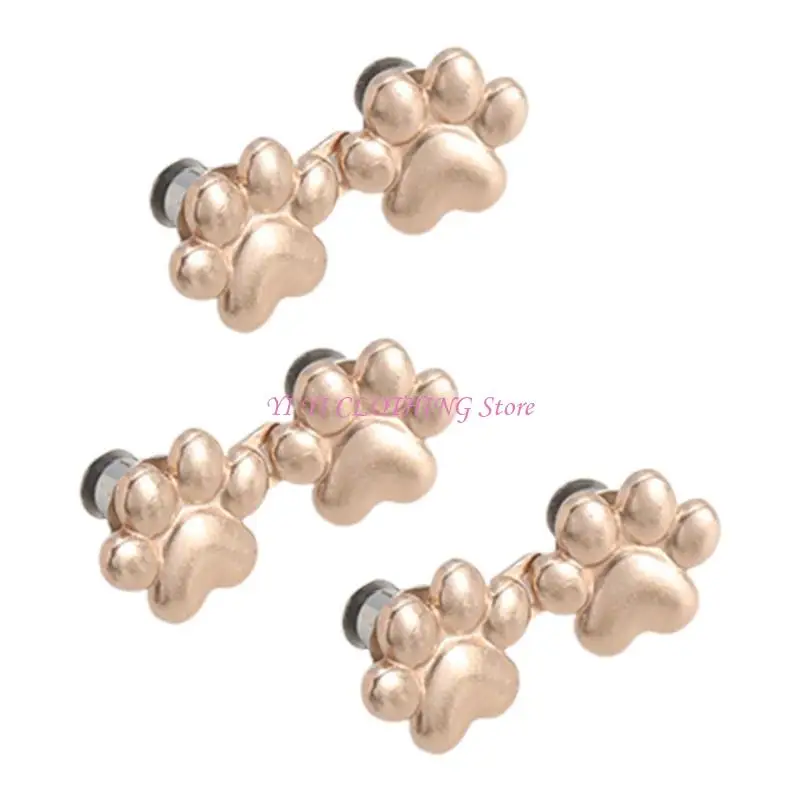 N5KF Girl Paws Button Fastening Button for Skirt No Sew Buckle Accessories