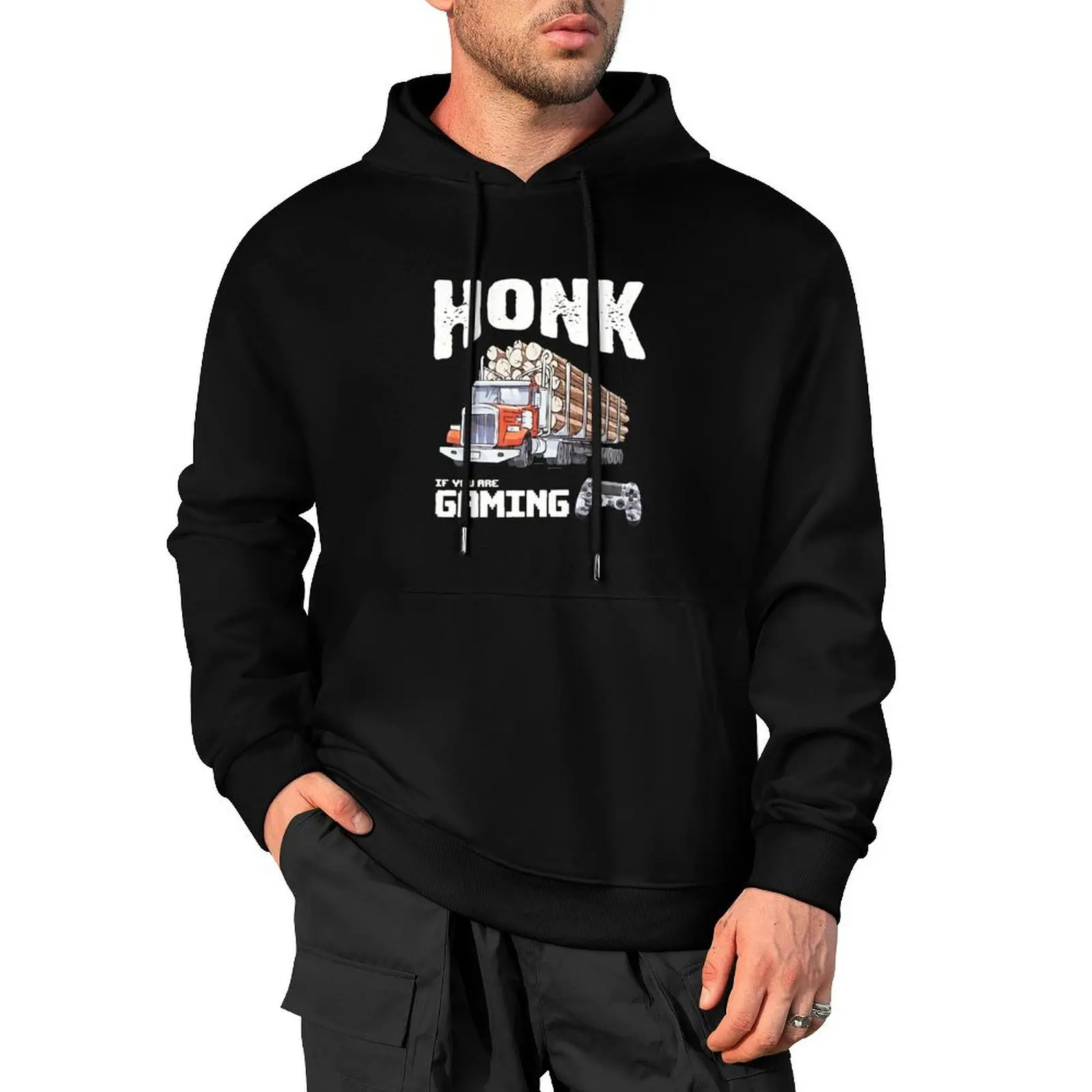 HONK IF YOU ARE GAMING (TRUCKER GAMER) CoolShirtz/Cold Ones t-shirt (REPRODUCTION) Pullover Hoodie men's clothing pullover