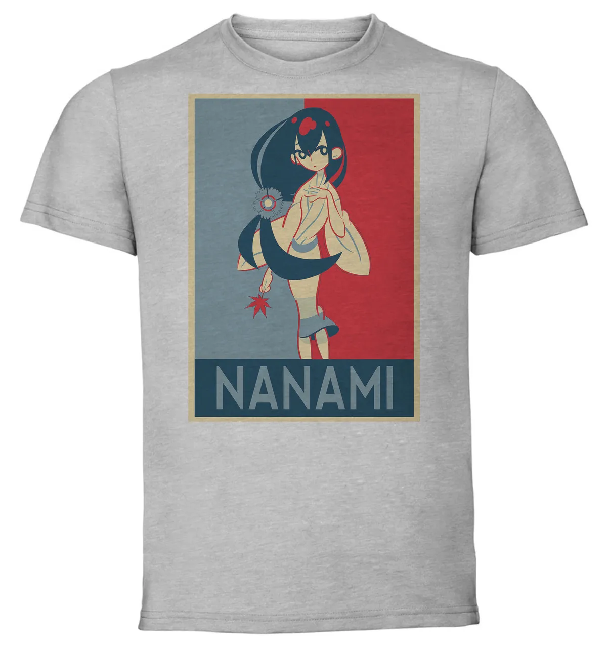 T-Shirt Unisex - Grey - Propaganda - Katanagatari Nanami