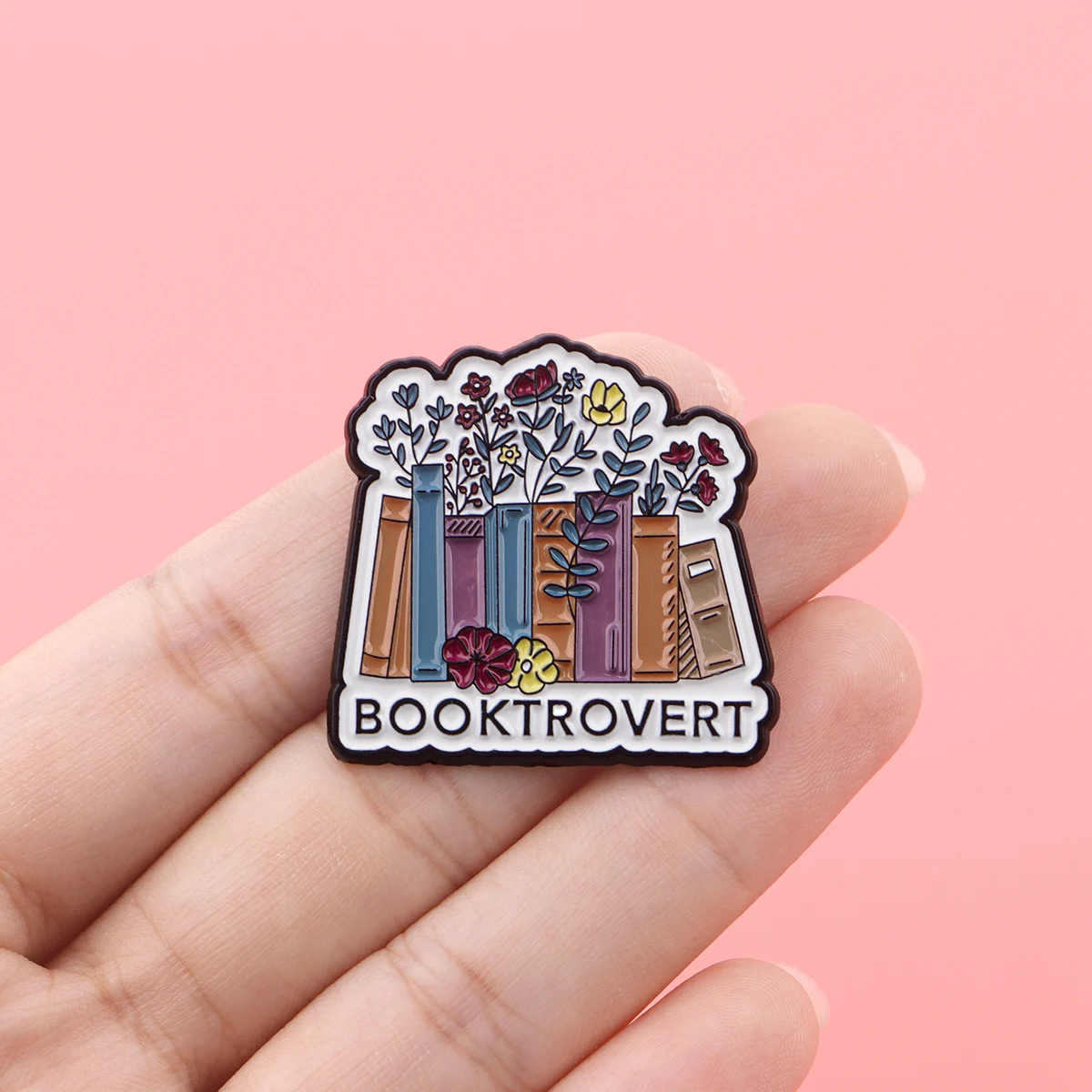 Black Cat Enamel Pin Books Badges on Backpack Cute Quotes Brooch Pines Lapel Pins Fashion Jewelry Cosplay Accessories Toys Gift