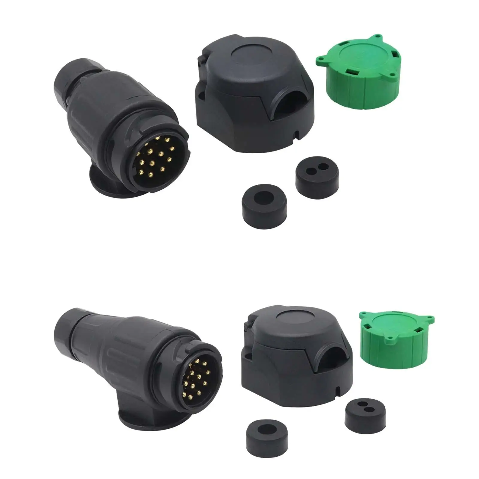 

12В 13-контактный разъем для прицепа, прочный, высокопроизводительный, 12В 13-контактный автомобильный разъем для прицепа