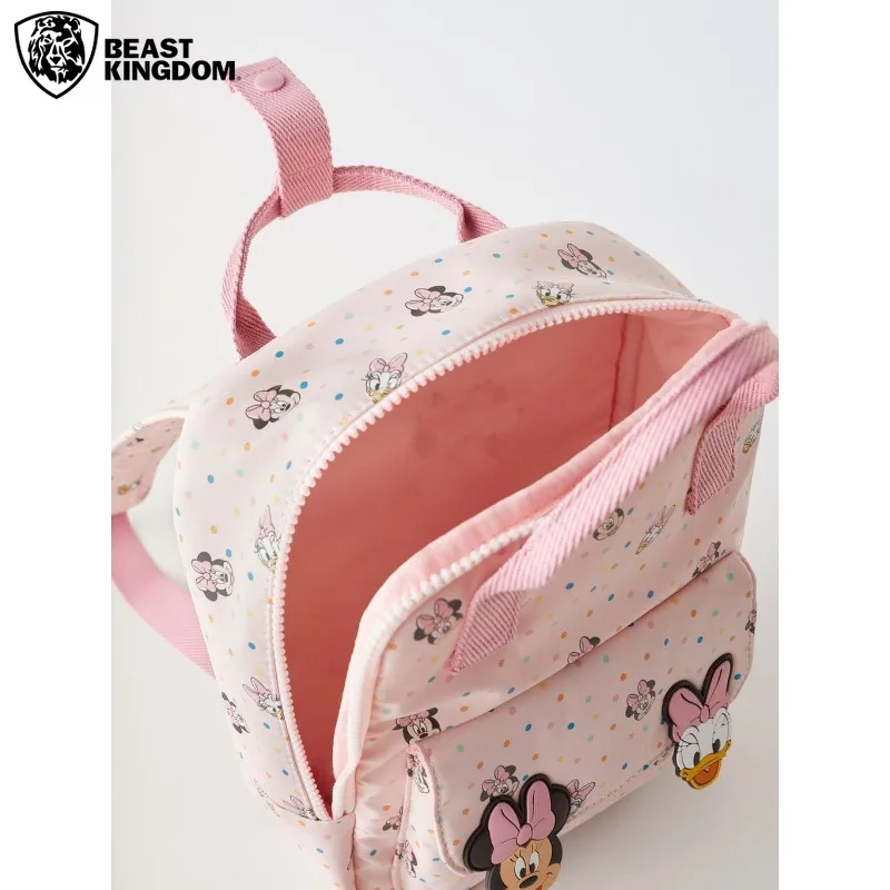 BEAST KINGDOM Daisy Minnie Backpack Cute Pink Shoulder Bag Mini School Bag Cartoon Children Backpack Birthday Present for Girls