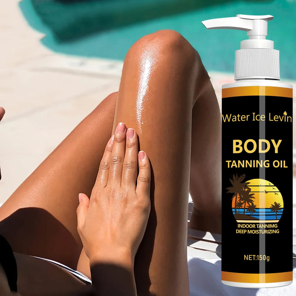 زيت تسمير الجسم، مع زيت جوز الهند، مرطب عميق، بدون دباغة بالشمس