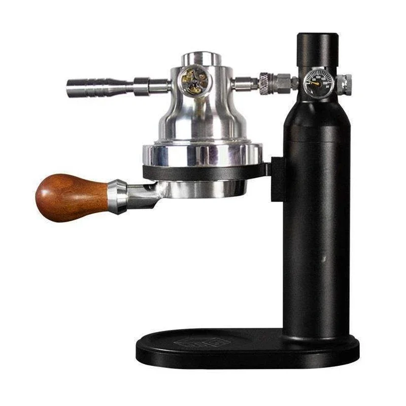 Stainless steel grinder pressure pump pressure instant hotel latte art teapot pneumatic coffee machine hand grind