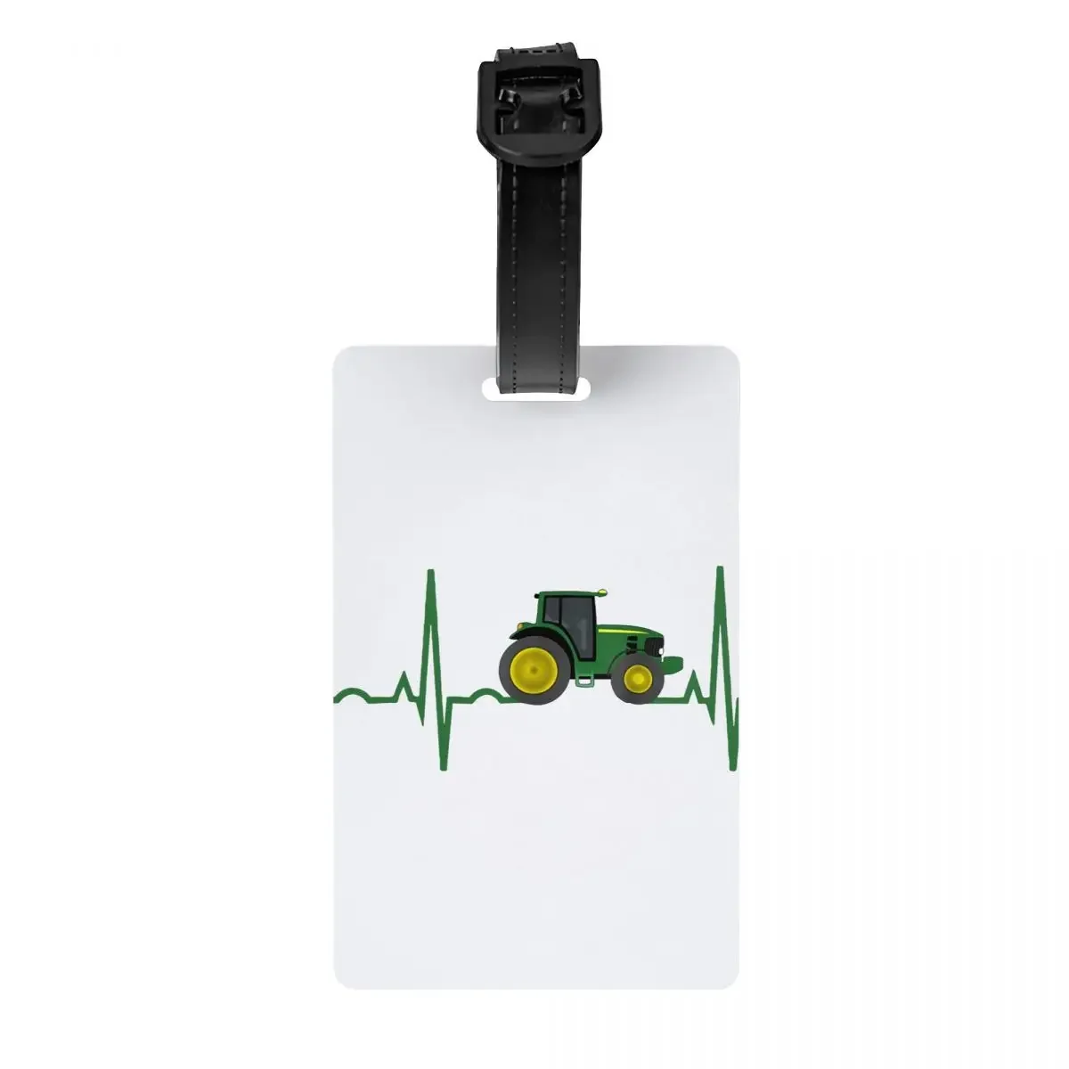 

Tractor Heartbeat Luggage Tags for Suitcases Privacy Cover Name ID Card