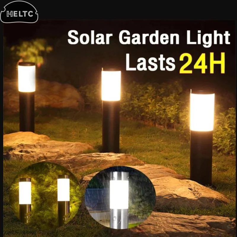 600 MAh NiMH Battery Solar Street Lamp Garden Light Outdoor Waterproof LED Pathway Landscape Light Stake Garden Yard Lawn Lamp
