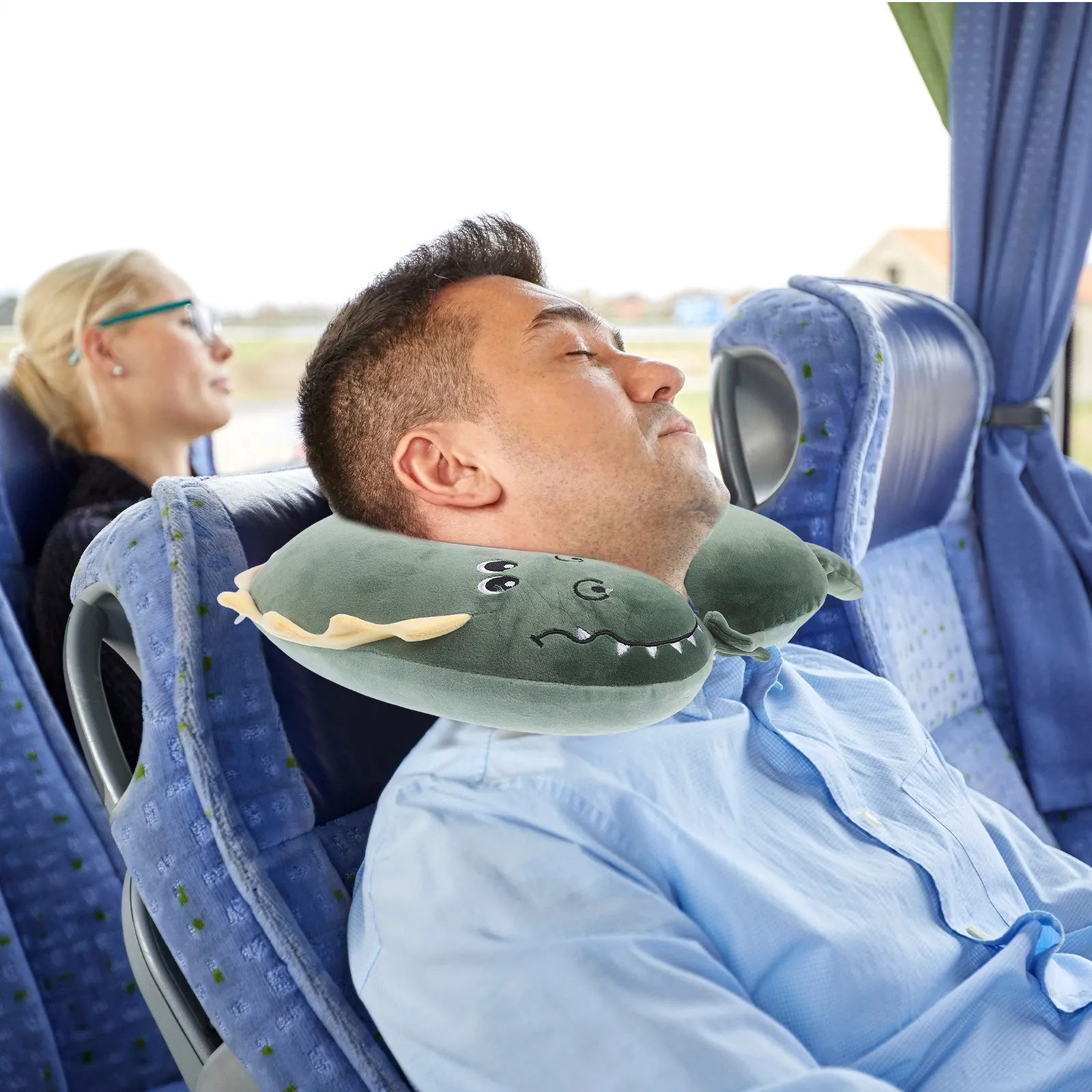 

Подушка для офиса и путешествий U-образная, для поддержки шеи, для самолета, поездок на работу, выравнивания шейного отдела позвоночника, комфортная, эргономичная, для сна