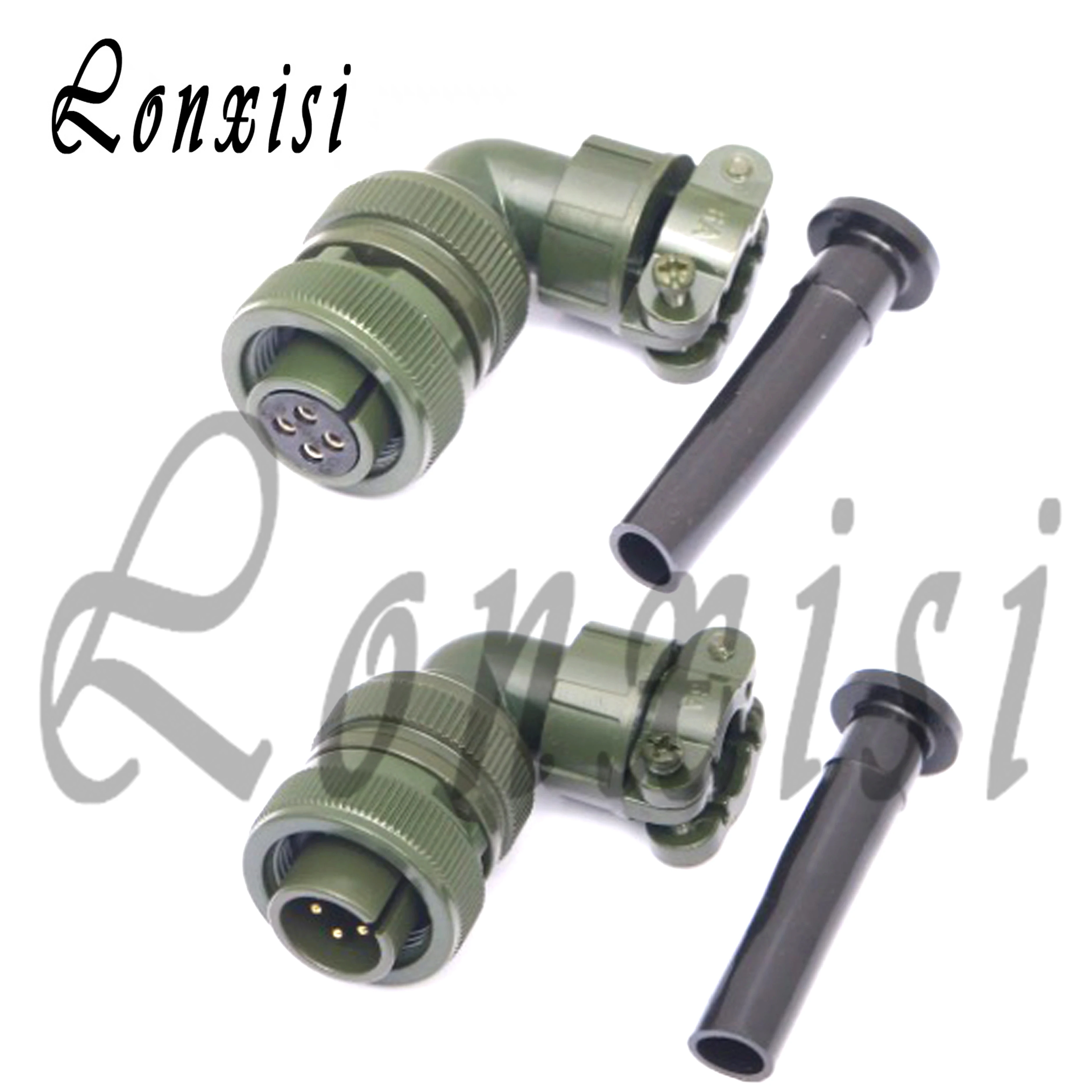 4 Pin US Military Standard Aviation Plug MS3108A-14S-2S/P MS3102A Elbow Connector MS5015 Series MS3108A-14S-2P
