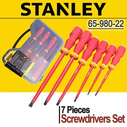 STANLEY 65-980-22 1000V VDE Insulated Screwdriver Set 7Pcs with Voltage Tester Slotted and Phillips Screwdrivers Hand Tool