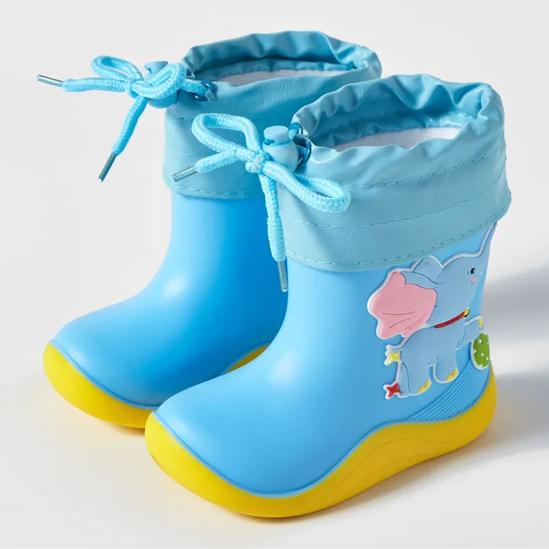 Kids Rain Boots Rubber Boots Toddler Baby Rainboots Waterproof Children Shoes Girls Boys Cartoon Water Rain Shoes