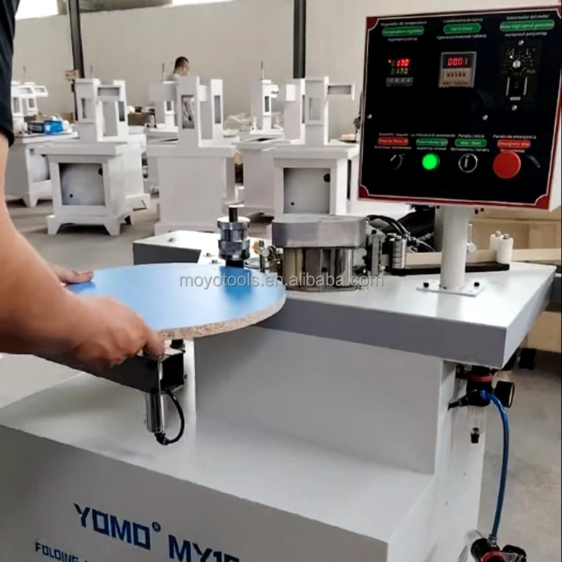 MY15 Woodworker Edge Banding Machine Manual Curved Line Straight Edge Bander Machinery 88 kg Plywood Construction Motor Bearing
