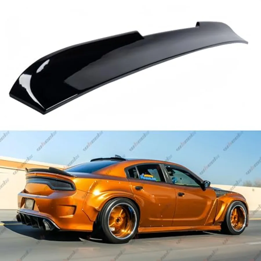 

Rear Window Rooftop Spoiler Compatible with 2015-2023 Dodge Charger All Model V Style Wing Fits for 15-24 GT Pursuit R/T SRT SR