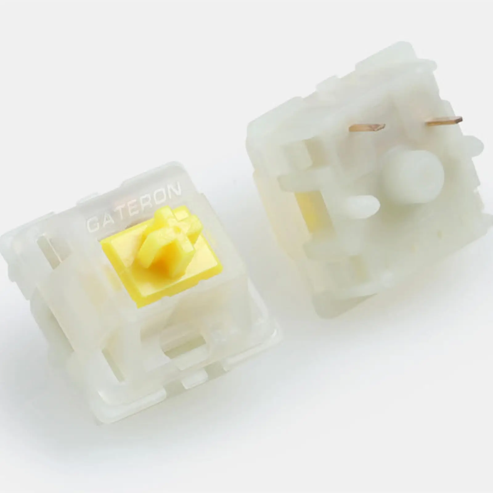 GATERON KS-3X1 V2 Milky Yellow Pro مفاتيح لوحة المفاتيح الخطية 5 Pin المفضلة مسبقًا للوحة المفاتيح الميكانيكية MX