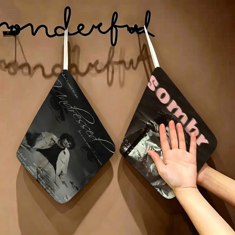 Popularity soars S-Sombr S singer Polyester Cotton Hanging Kitchen Towel, Skin Friendly Hand Wiping Towel for Cafe Household