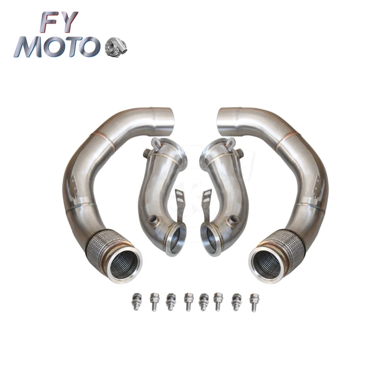 Exhaust Downpipe for BM W M5 F90 M8 F91/F92/F93 2017-2021 S63 Engine SS304