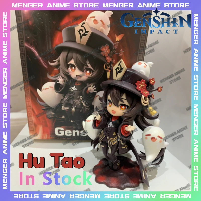 

Genshin Impact CR Hu Tao Chibi Figure 17CM Cute Kawaii Mischievous Anime Game Collectible Statue Decor Model Toys Birthday Gift