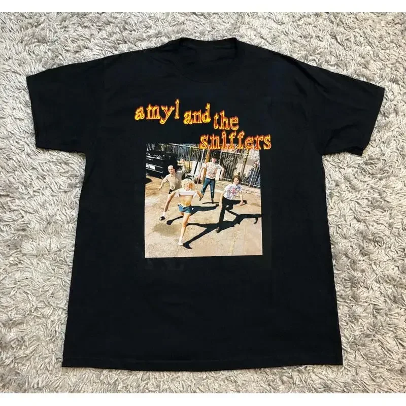 RARE Amyl and the Sniffers Black Cotton S 5XL T Shirt HD375