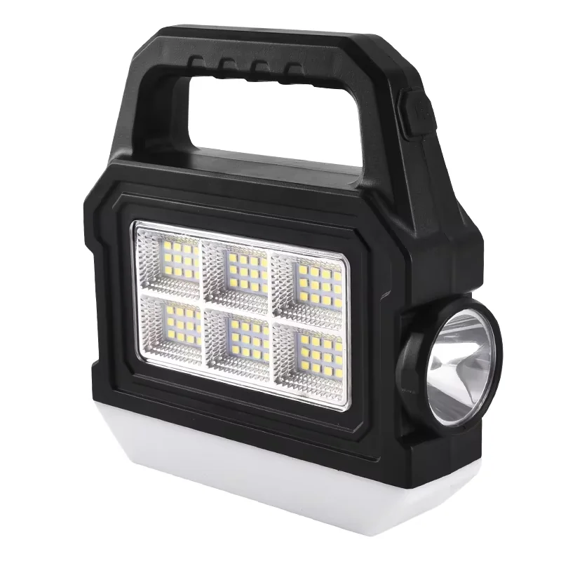 

Smart Library Multifunctional Rechargeable LED Solar Linterna Search Torch Light Handle Flashlight Lantern Emergency Camping Lig