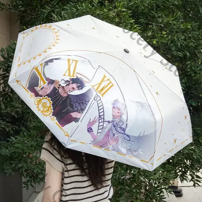 

Genuine Anime Link Click Lucas Charles Cosplay Cartoon Automatic Umbrella Accessories Brolly Rainshade Bumbershoot Prop Gift