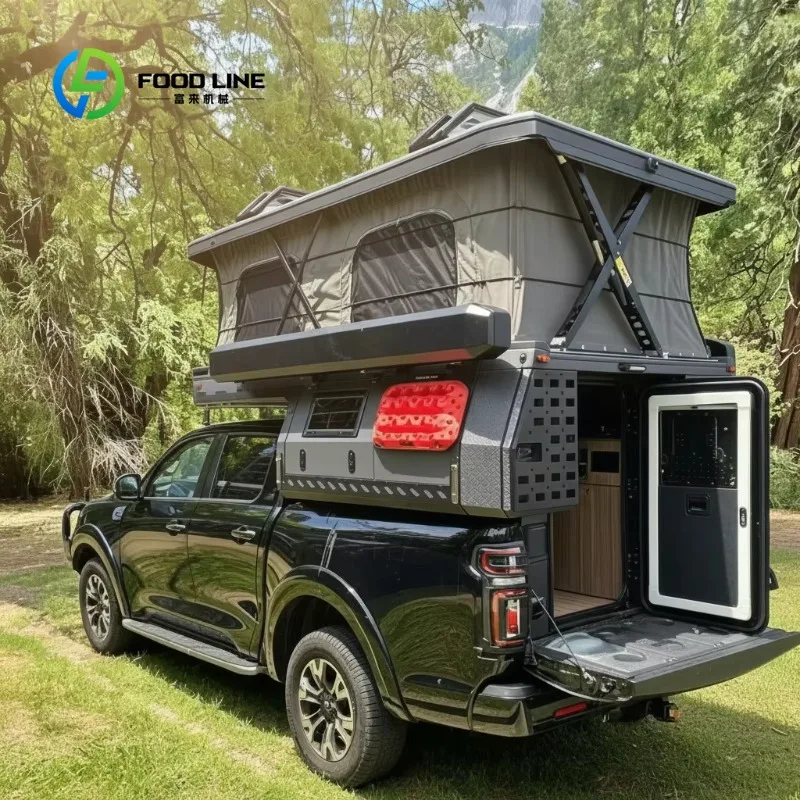 Customized Lightweight Truck Camper With Aluminum Alloy Frame And Lift Mechanism For Easy Setup Bulk Purchase Good Price