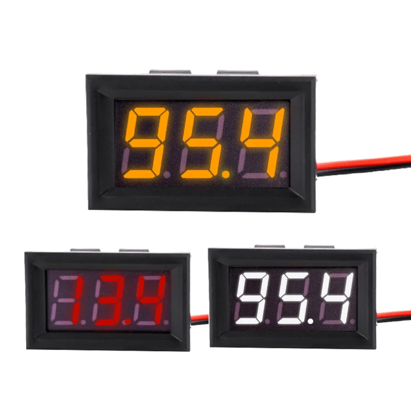 

2kinds Mini Digital Voltage Tester Hd Led Display Meter 0.56" Two-Wire AC70-500V DC4.5-30V Voltmeter Tester Electrician Tool
