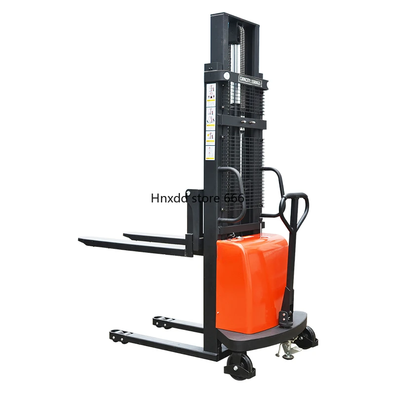 Semi-electric hydraulic stack truck Forkleg semi-automatic handling and unloading forklift