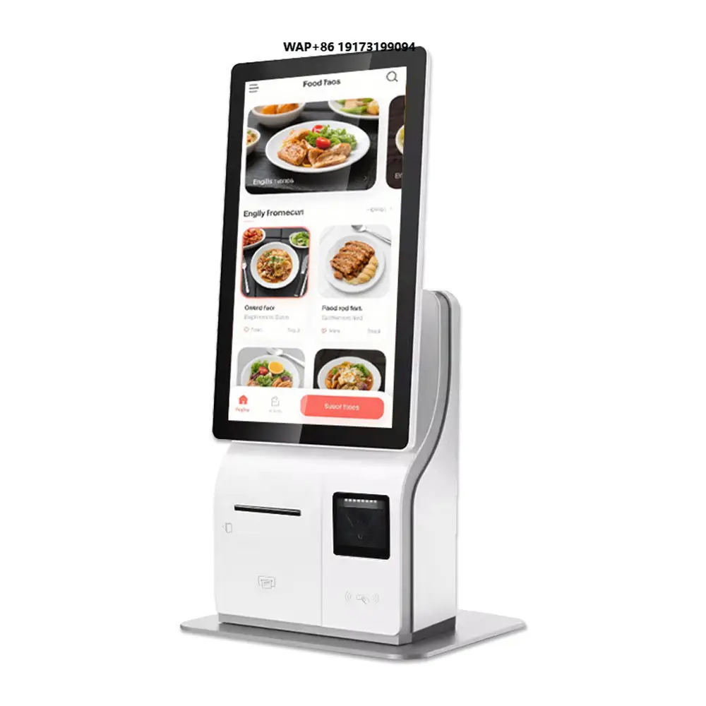 

15.6" Self Service Terminal Dual Display Ordering Machine Self-service Kiosk for Restaurant