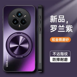 For Realme 14 Pro Plus 14X AG Frosted Magnetic Stand Holder Phone Case For Realme14 Pro+ 5GShockproof Hard Back Cover Bumper