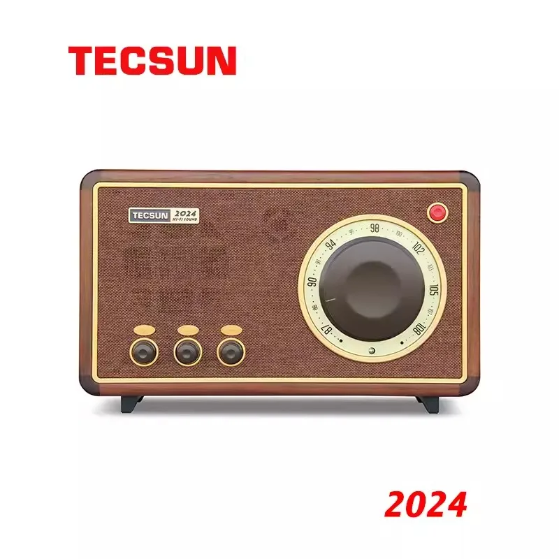 NEW TECSUN R2024 30th Anniversary Edition, wood case, hi-fi, audio grade FM radio, Bluetooth player TECSUN 2024