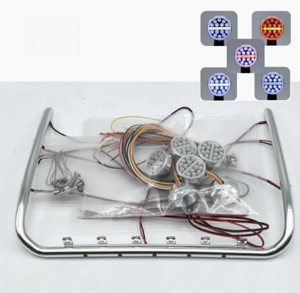 

Лампа на крыше подходит для тракторных грузовиков Tamiya R620 56323 R730 770s 56368 56371, радиоуправляемый грузовик, масштаб 1/14