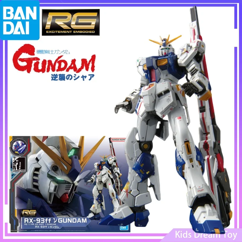 Bandai in Stock Original RG GUNDAM SIDE-F Limited 1/144 RX-93ff V GUNDAM Anime Action Figures Toys Collectible Model Kids Gifts