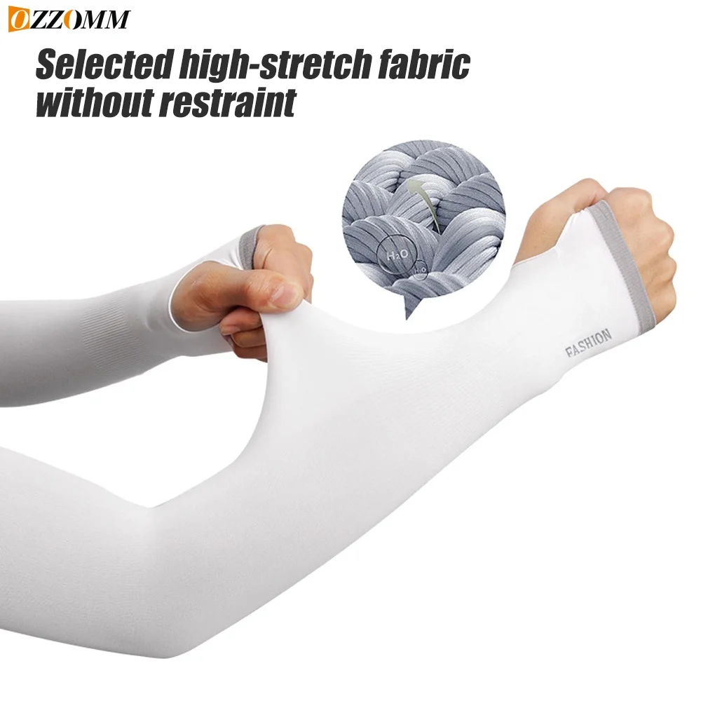 Mangas de brazo de protección solar UV Upf 50 para hombres y mujeres, Mangas de Sol de enfriamiento para ciclismo, trotar, al aire libre, 1 par