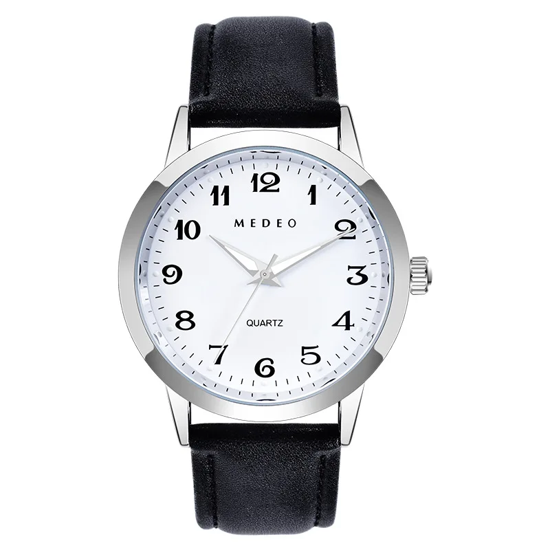 Simple Digital Student Quartz Watch Korean-Style Chic and Unique Men's Quartz Watch New Alloy High School Student Watch