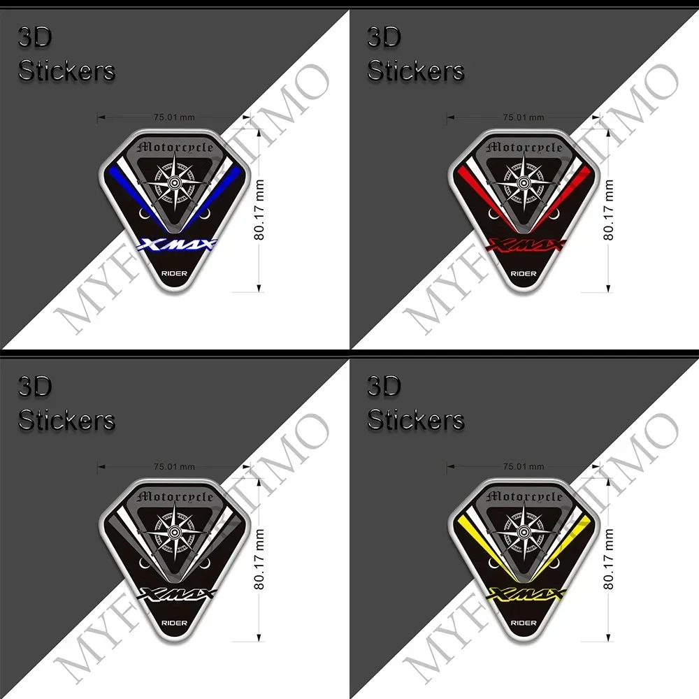 Motorcycle Scooters Windshield Windscreen Screen Wind Shield Emblem Logo Decals For Yamaha  X Max 125 250 300 400