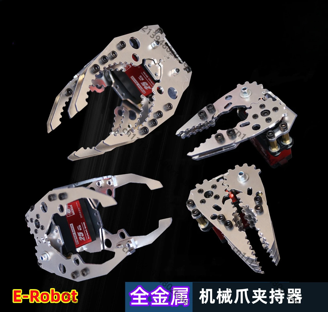 Metal Robotic Claw Gripper DIY Robot Arm Kit Mechanical Clamping End Effector For Teen Student Programming Learning