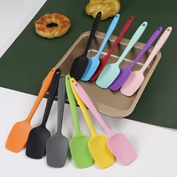 Universal Heat Resistant Integrate Handle Silicone Spoon Scraper Spatula Ice Cream Cake For Kitchen Non-Stick Cooking Tools