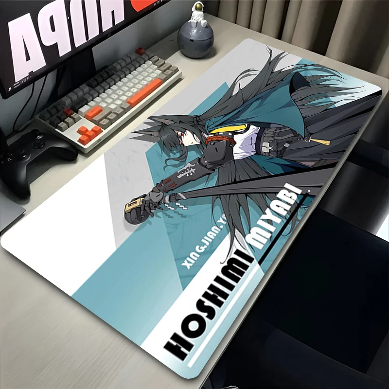 

Kawaii Mouse Pad Office Laptop Anime Gamer Desk Mat PC Computer Zenless Zone Zero Hoshimi Miyabi Keyboard Pad Rubber Mousepad